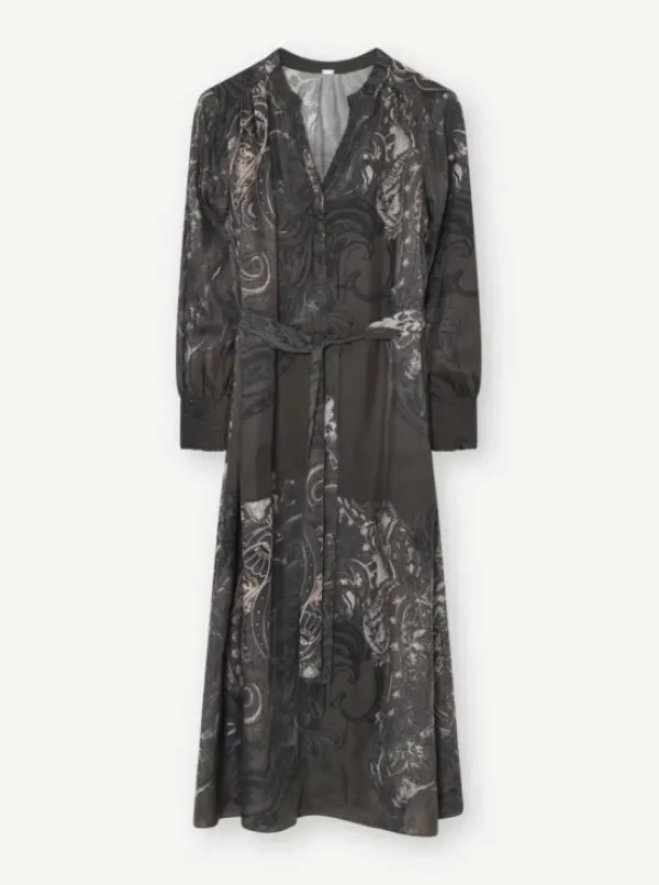 Best Anika midi+ mekko vyöllä, dark coffee Mekot Ja Hameet|Juhlavaatteet