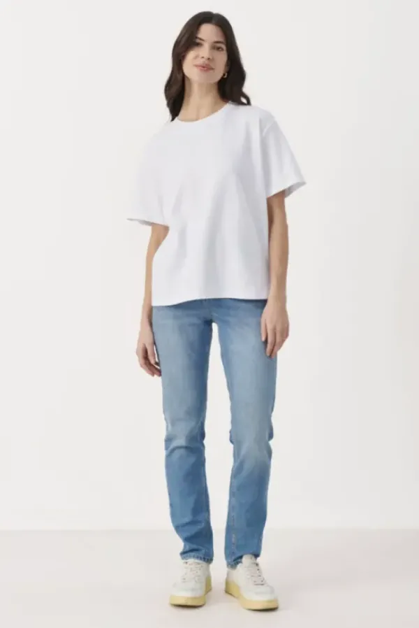 Anne t-paita, bright white Paidat Ja Topit|Uutuudet