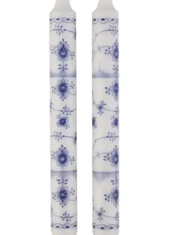 Best Blue Fluted kuviokruunukynttilä 25cm, sininen Kynttilät Ja Lyhdyt