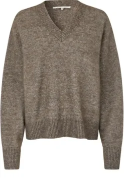 Hot Brook neule v-neck, chocolate chip Neuleet Ja Neuletakit