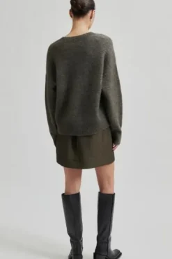 Hot Brook neule v-neck, chocolate chip Neuleet Ja Neuletakit