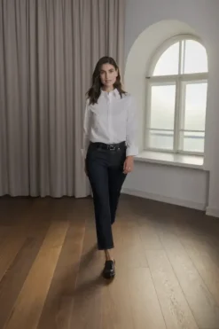 Discount Camilla puuvillakauluspaita, white Paidat Ja Topit|Uutuudet