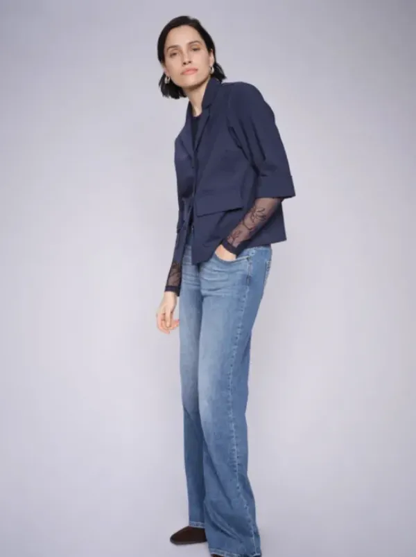 Hot Dara Vint Jeans, mid blue, long Farkut Ja Housut|Uutuudet