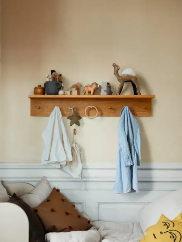 Best Ferm Living - Naulakko hyllyllä L, tammi Säilytys