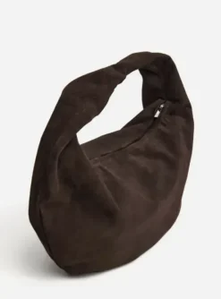 New - Alva shoulder bag, suede chocolade Laukut