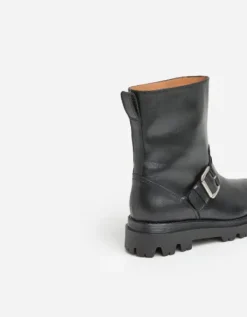 Hot - Anine saappaat nahkaa, musta Saappaat Ja Nilkkurit