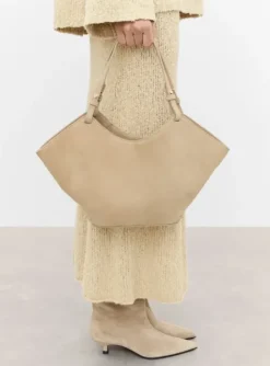 Hot - Dilba Mini Tote Bag Suede Sand Laukut