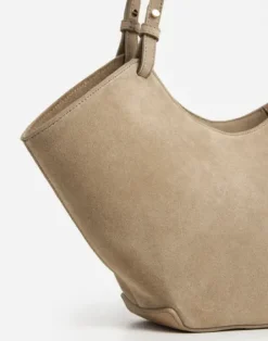 Hot - Dilba Mini Tote Bag Suede Sand Laukut