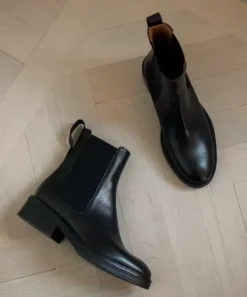 - Franca nilkkurit nahkaa, musta Saappaat Ja Nilkkurit