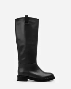 Online - Frances saappaat nahkaa, musta Saappaat Ja Nilkkurit