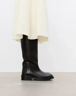 Online - Frances saappaat nahkaa, musta Saappaat Ja Nilkkurit