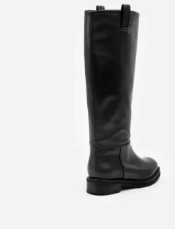 Online - Frances saappaat nahkaa, musta Saappaat Ja Nilkkurit