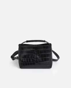 Best - Hedda mini handbag, black croco Laukut