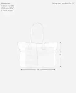 Online - Lesley tote bag, suede bourbon Laukut