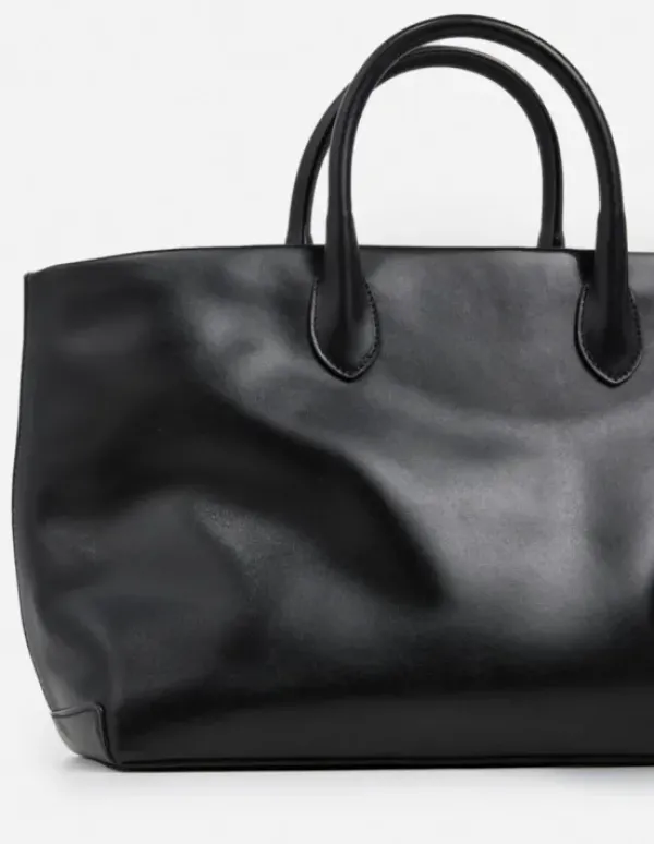 Discount - Lola tote bag leather, black Laukut