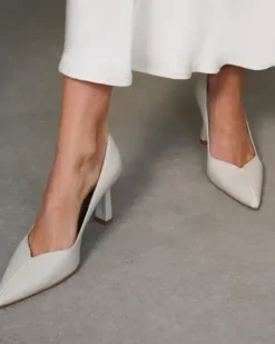 Online - Rose leather korkokengät, creme Korkokengät Ja Ballerinat