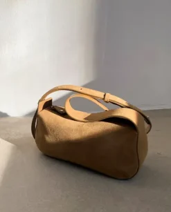 New - Tuna shoulderbag, sand suede Laukut