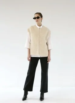 New Gauhar - Ariana teddy liivi, ivory Ulkotakit Ja -Liivit|Bleiserit Ja Liivit