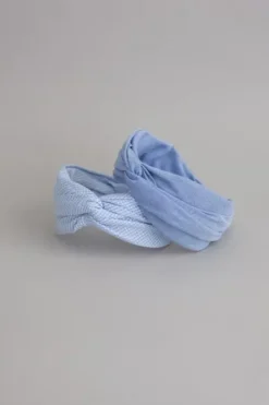 Hot Gauhar - hiuspanta leveä, denim Hiusasusteet