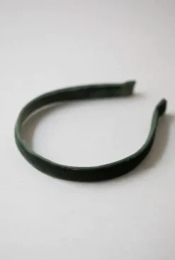 Clearance Gauhar - hiuspanta sametti ohut, vihreä Hiusasusteet