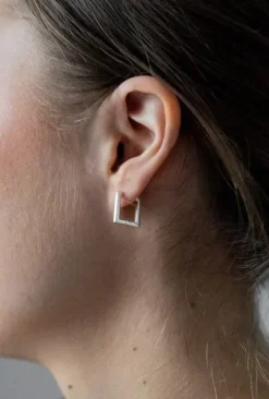 Discount Gauhar - korvakorut, neliö hopea Gauhar Helsinki