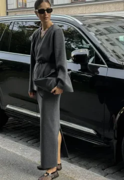 Best Gauhar - Merinovillainen hame, pebble Mekot Ja Hameet|Neuleet Ja Neuletakit