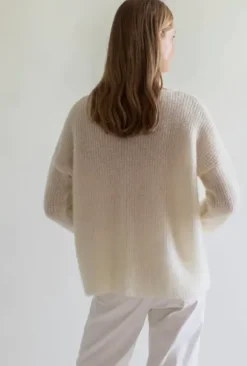 New Gauhar - Mohair neuletakki, white Neuleet Ja Neuletakit