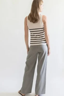 Clearance Gauhar - Racerback neuletoppi puuvillaa Paidat Ja Topit|Neuleet Ja Neuletakit