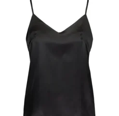Discount Gauhar - silkkitoppi v-neck, black Paidat Ja Topit|Juhlavaatteet
