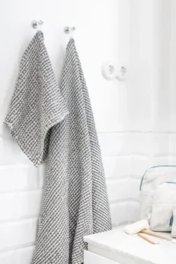 Clearance Gauhar - vohvelipyyhe, tummanharmaa Jooga|Kylpyhuonetekstiilit