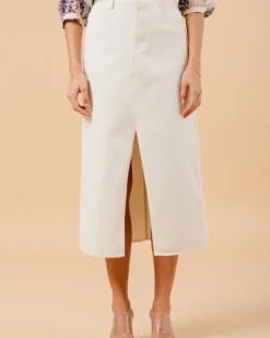 Clearance Grace&Mila - Maureen farkkuhame, ecru Mekot Ja Hameet