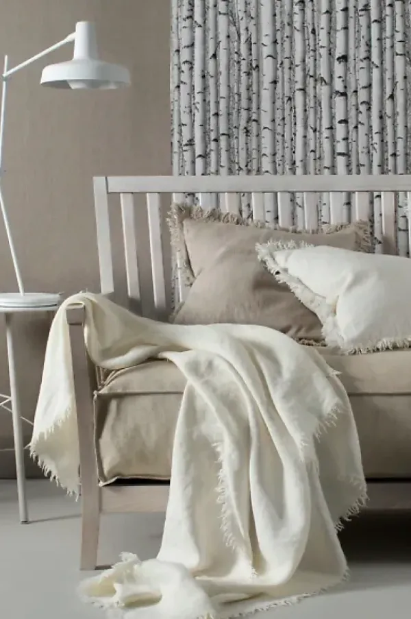 - Merlin torkkupeitto off-white 130x170 Torkkupeitot