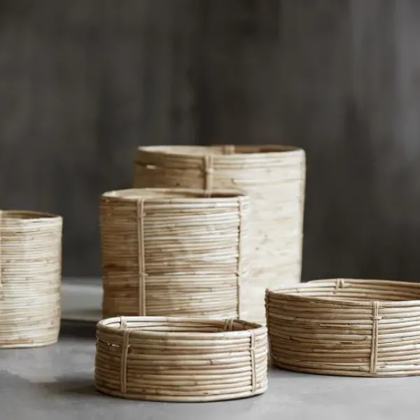 Online - Chaka säilytyskori, korkea pyöreä Kylpyhuonetarvikkeet|Säilytys