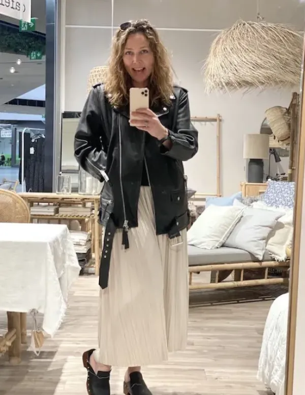 Hot - Emelie musta oversize nahkatakki Ulkotakit Ja -Liivit