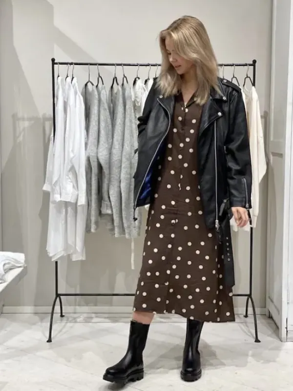 Hot - Emelie musta oversize nahkatakki Ulkotakit Ja -Liivit