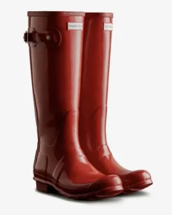 Discount Original Tall Gloss Boot, Military red Saappaat Ja Nilkkurit