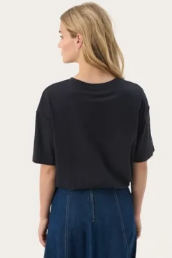 Jamina t-paita, dark navy Paidat Ja Topit|Uutuudet