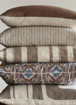 Clearance Joplin pellavatyynynpäällinen 55x55, hazel/shadow Sisustustyynyt|Sisustustyynyt