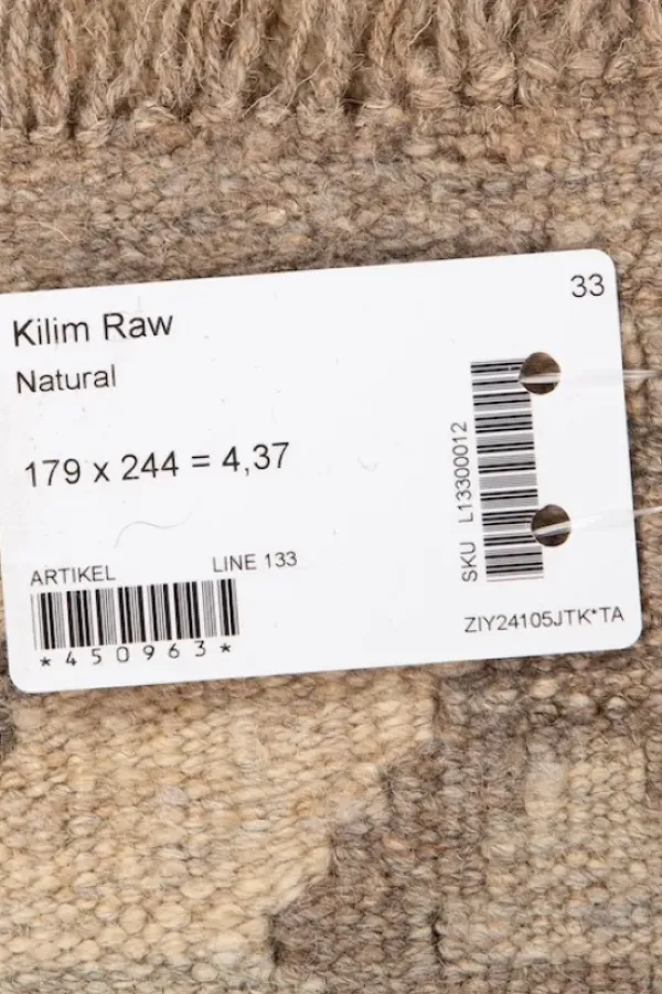 Outlet Kelim matto, natural #614 / 179 x 244 cm Matot