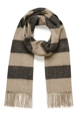 Discount Kitha huivi villaa, black stripe Huivit Ja Kaulurit