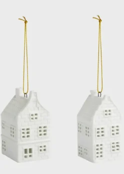 New - Talolyhty kuusenkoriste canal house, 2kpl Talolyhdyt