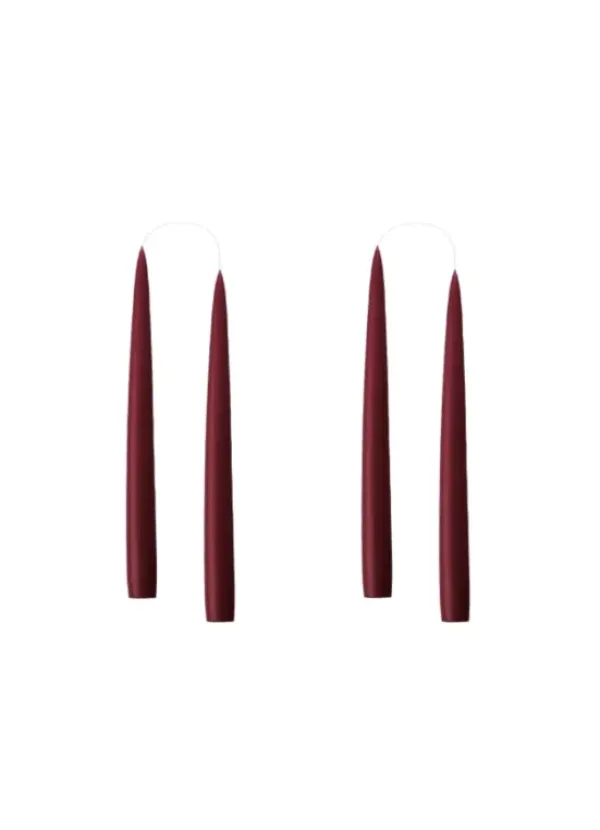 Best Kruunukynttilä lyhyt 20 cm, light bordeaux Kynttilät Ja Lyhdyt