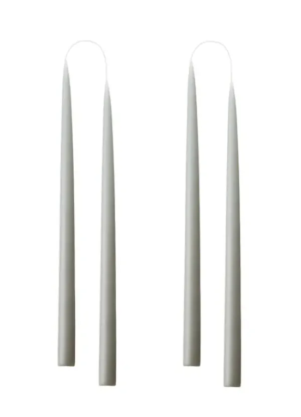 Hot Kruunukynttilä pitkä 35cm, harmaa Kynttilät Ja Lyhdyt