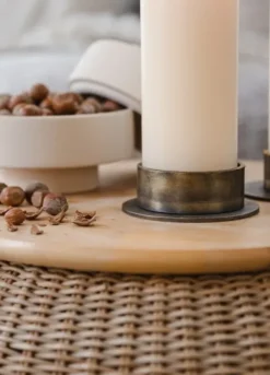 Outlet - The Circle kynttilänjalka 5cm, burned Kynttilät Ja Lyhdyt