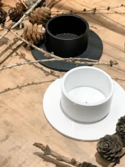 Best The Circle kynttilänjalka 5 cm, valkoinen Kynttilät Ja Lyhdyt