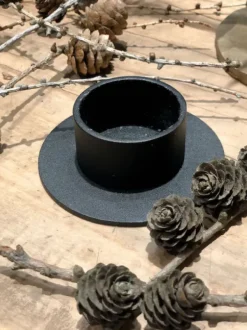 The Circle kynttilänjalka 5 cm, musta Kynttilät Ja Lyhdyt