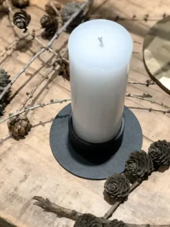 The Circle kynttilänjalka 5 cm, musta Kynttilät Ja Lyhdyt