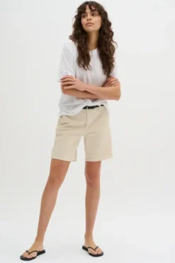 Best Lisa t-paita pellavaa, bright white Paidat Ja Topit