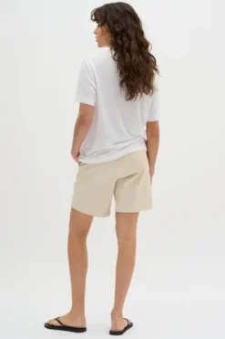 Best Lisa t-paita pellavaa, bright white Paidat Ja Topit