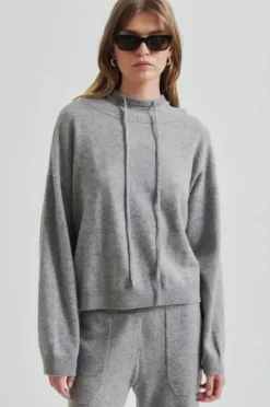 Online Lounge Knit huppari, grey melange Neuleet Ja Neuletakit|Uutuudet